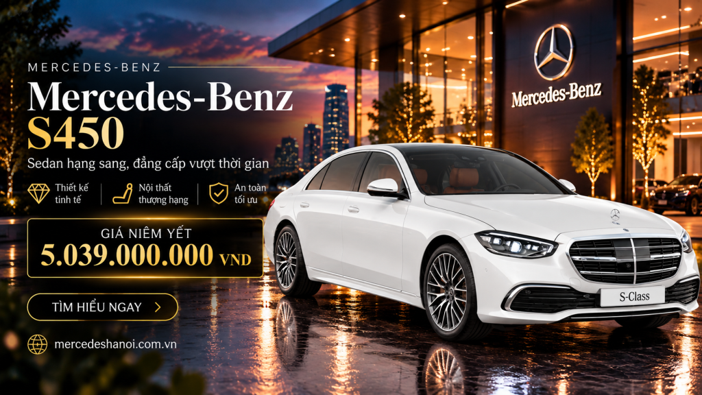 Mercedes-Benz S450 | Mercedes Hà Nội 1 Mercedes-Benz S450 mercedeshanoi.com.vn